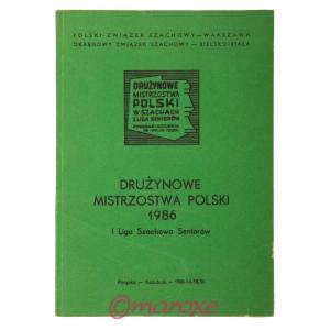 Drużynowe Mistrzostwa Polski -  Biuletyn I Liga Seniorów 1986