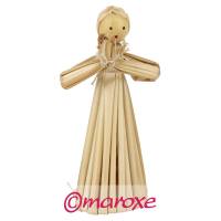 Aniołek z bambusowych słomek H10 cm.