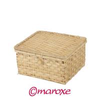 Pudełko na grosiki z bambusa 9 cm x 7cm x H5 cm.