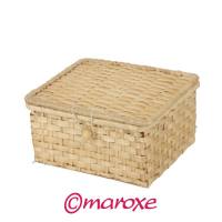 Pudełko na pieniążki z bambusa ( Kasetka ) 12 cm x 9 cm x H5 cm.