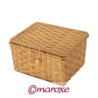 Pudełko z bambusa na bilon 13 cm x 10 cm x H7 cm.